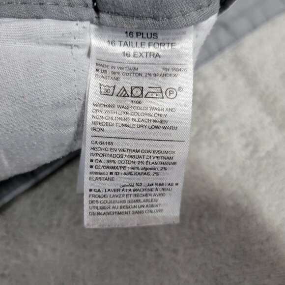 Old Navy Everyday Womens Shorts 16 Mid Rise Gray Zip Fly Comfy GRA57E - Picture 8 of 8